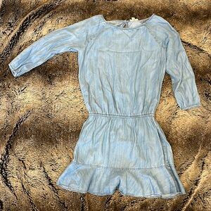Soft Joie Light Blue Chambray Long Sleeve Mini Dress